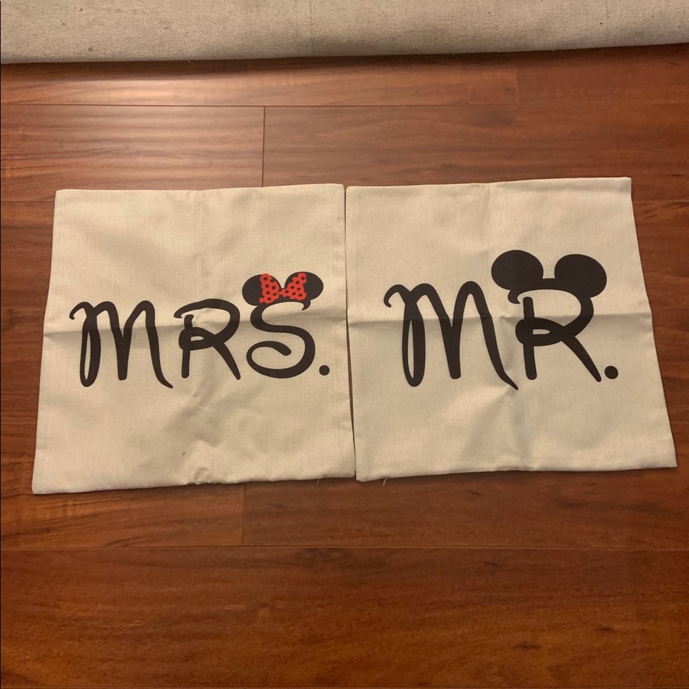 Mr. and Mrs. Pillow Covers